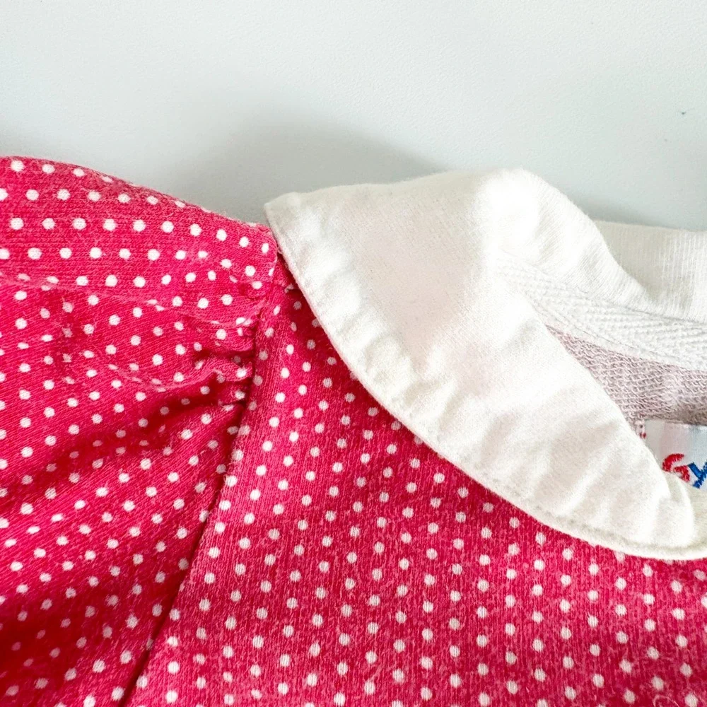 Gymboree Infant Red Polka Dot Hi Ho Sailor French Nautical Romper 1996 Vintage